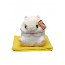 Мягкая игрушка Хомяк 3в1 с пледом внутри